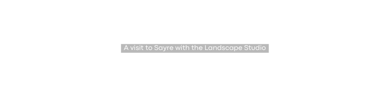 A visit to Sayre with the Landscape Studio