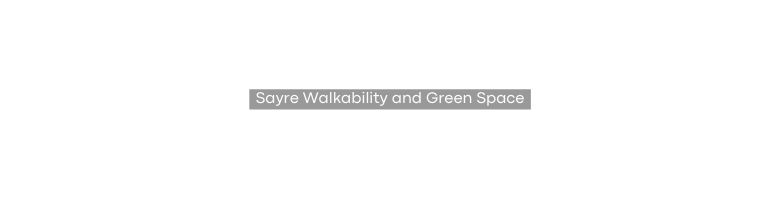 Sayre Walkability and Green Space